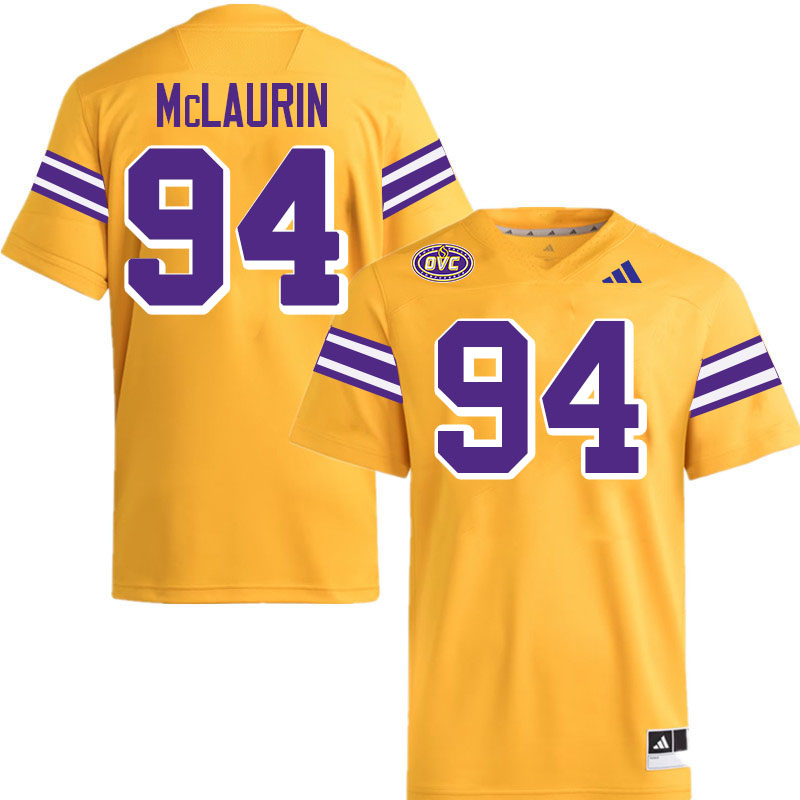 Tennessee Tech Golden Eagles #94 Ethan McLaurin College Football Jerseys,Uniforms-Gold